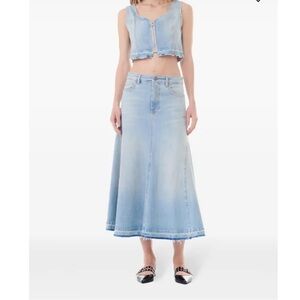 NWT Ganni | A-Line Denim Skirt | 36